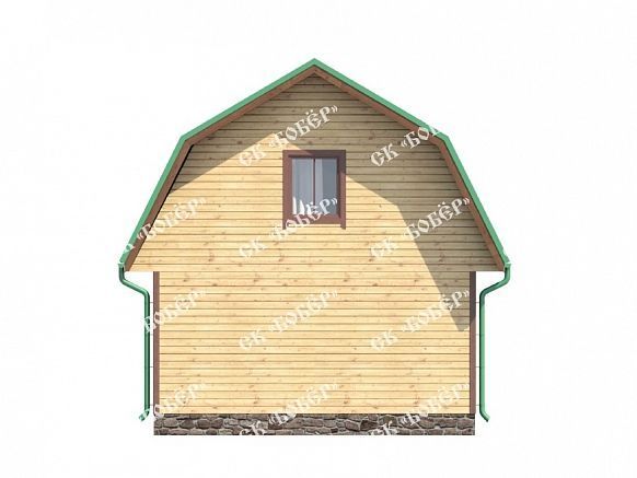 Дачный дом из бруса 6х6. фото