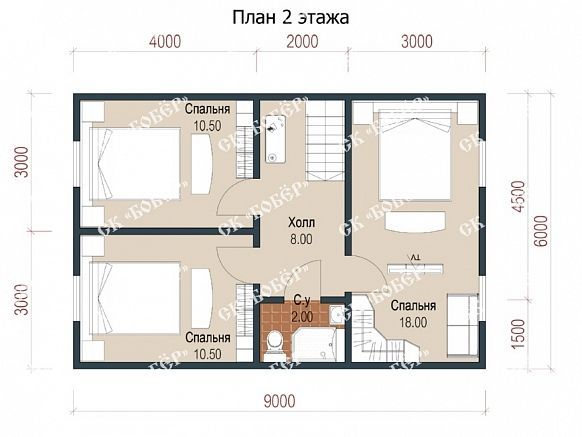 Дом из бруса 7х9. фото