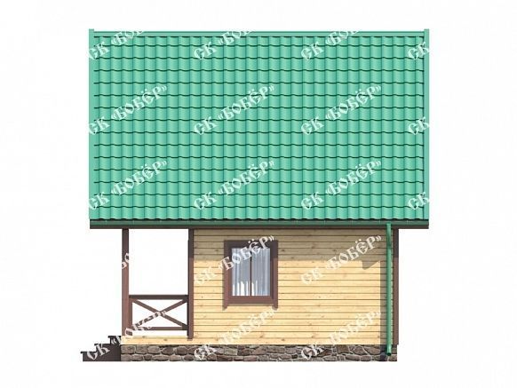 Маленький дом из бруса 6х6. фото