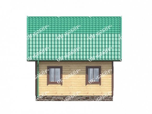 Дачный дом из бруса 6х9. фото