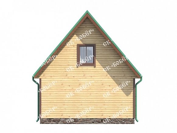 Маленький дом из бруса 6х6. фото