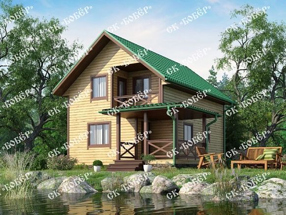 Дом из бруса 7.5х9.5